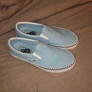 blue/checkered vans